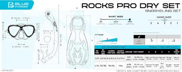 Ласти для дітей Cressi Rocks Kid, набір для підводного плавання, унісекс