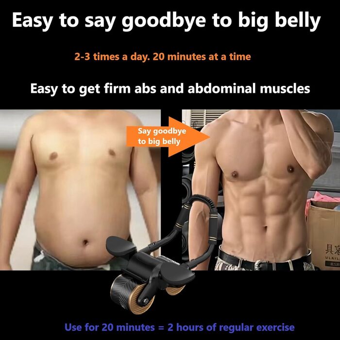 Ролер для пресу AouiSton з автоматичним пружним поверненням та подвійними колесами, чорно-золотий