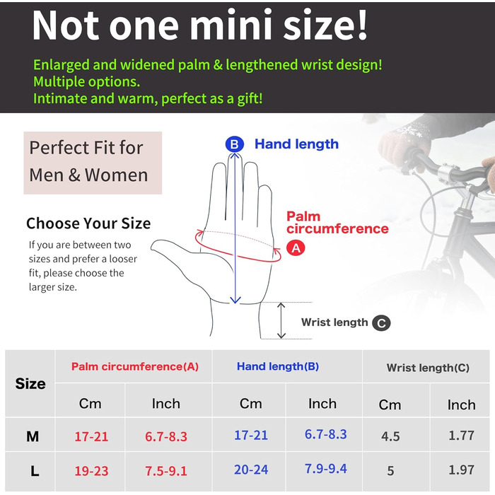 Зимові рукавички Origem для чоловіків та жінок. Теплі рукавички з вовни з підкладкою з флісу, сенсорні, для спорту та активного відпочинку. Чорний колір.