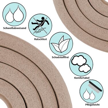 Йога мат ALPIDEX Extra Dick 1,5 см: килимок для йоги, фітнесу, пілатесу, гімнастики, HIIT, фізіотерапії. Антиковзка, без фталатів, 190 x 80 x 1.5 см