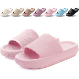 Шльпанці Badelatschen Cozislides: жіночі та чоловічі шльпанці для дому та пляжу, антиковзкі, рожеві, 37/38 EU