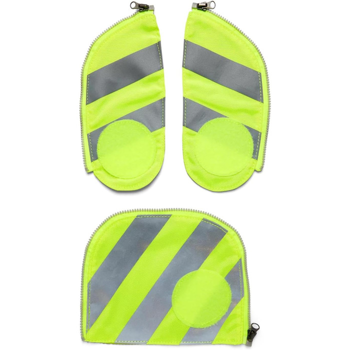 Комплект безпеки ergobag з відбивачами для рюкзаків pack, cubo, cubo light (жовтий, 3 шт, універсальний розмір, після липня 2019)