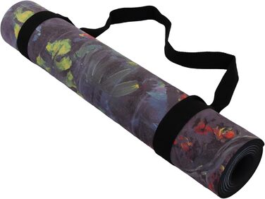 Йога-мат Yoga Design Lab Combo Jungle Harmony 3.5 мм, нековзкий, натуральний каучук, рушник 2-в-1, з ременем для перенесення, для інтенсивних тренувань