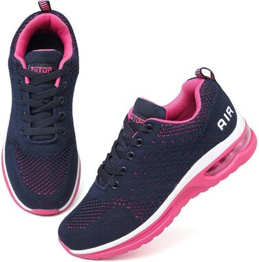 Жіночі кросівки для бігу та фітнесу. Зручні, дихаючі, з амортизацією. Чорно-білі, блакитно-червоні (42 EU)