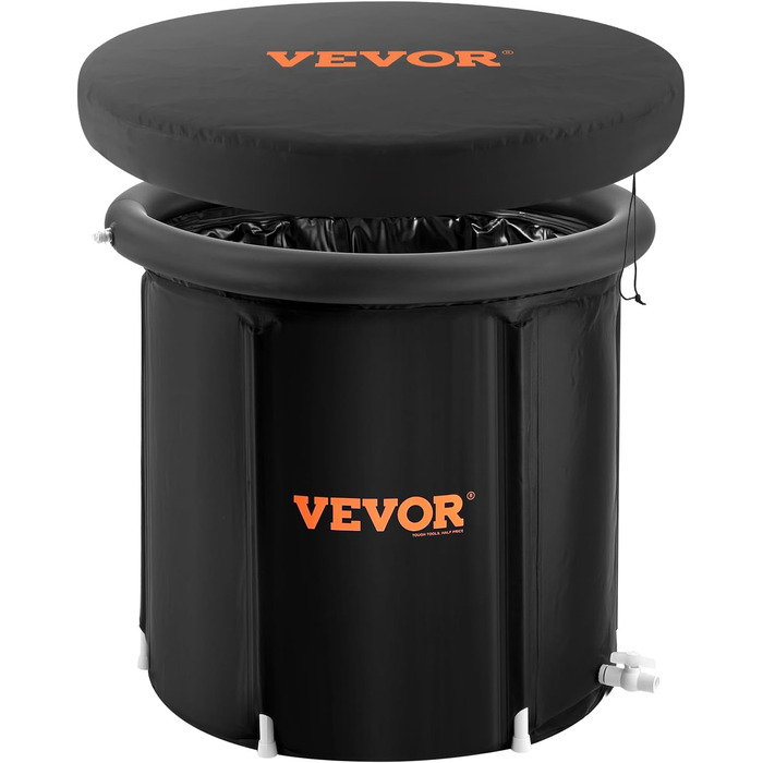 Есбадека VEVOR 80 см для холодної терапії, 290 л, надувна, з кришкою, для спортсменів