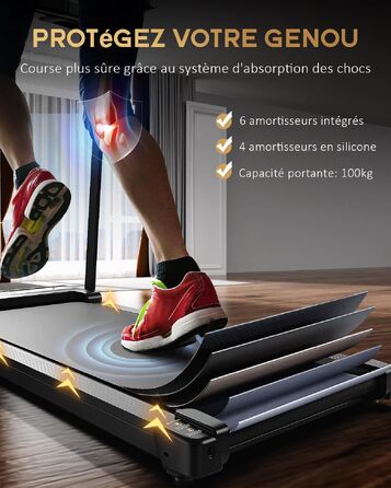 Складана бігова доріжка для дому та офісу Walking Pad — електрична компактна доріжка для ходьби, безшумна, до 10 км/год
