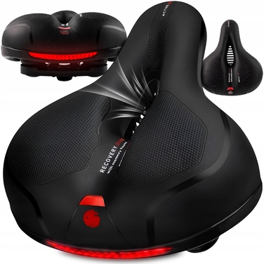 М'яке велосипедне сідло: спортивне, широке, з вентиляцією та відбивачем