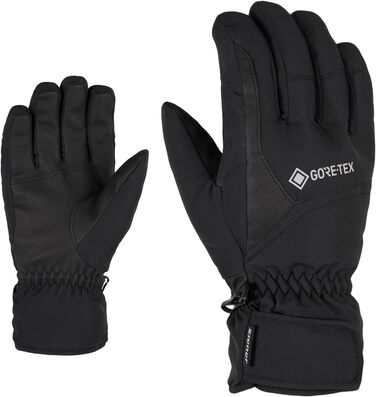 Лижні рукавички Ziener Garwen GTX, водонепроникні, дихаючі, чорні, Gore-Tex, розмір 9.5