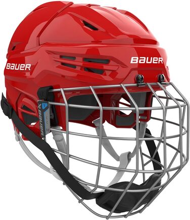 Хокейний шолом Bauer Re-Akt 55 Combo для дорослих, розмір M, червоний