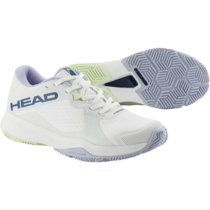 Жіноче взуття для падел-тенісу HEAD Motion Team Padel 274644 Bkaq, чорний колір, розмір 40 EU, білий, лавандовий