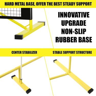 PickleTech PRO Набір для піклболу - професійний комплект з міцною сталевою рамою та PEHD сіткою