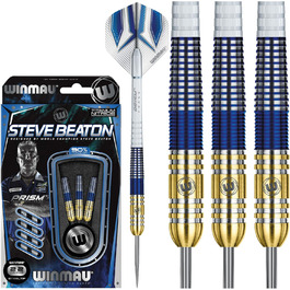 Дротики WINMAU Steve Beaton 22 г вольфрамові, сталевий наконечник, комплект із крилами та держателями, професійні для дартсу
