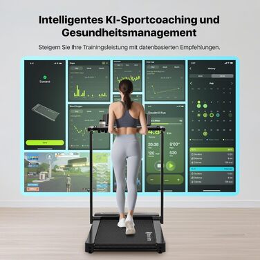 Біговий тренажер Mobvoi Home Ultra 3-в-1 з AI, нахил 6%, потужність 2.5 PS, підтримка TicSports, Zwift, Kinomap, швидкість 12 км/год, максимальне навантаження 120 кг