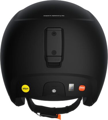 Шолом для гірських лиж POC Skull Dura X MIPS з системою Race Lock, надійний захист для змагань, матовий чорний, розмір M-L (55-58 см)