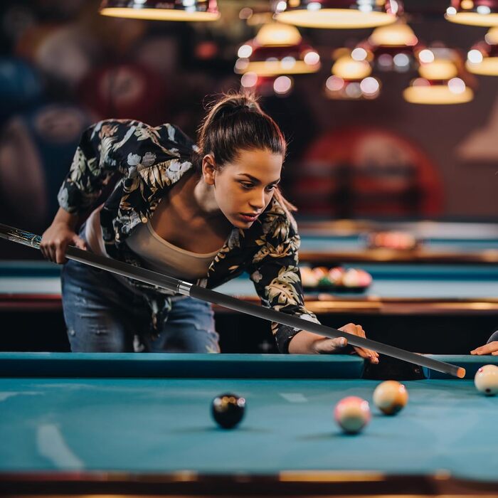 Більярдний кий HomeSeason з скловолокна, 147.3 см, професійний (з чохлом)