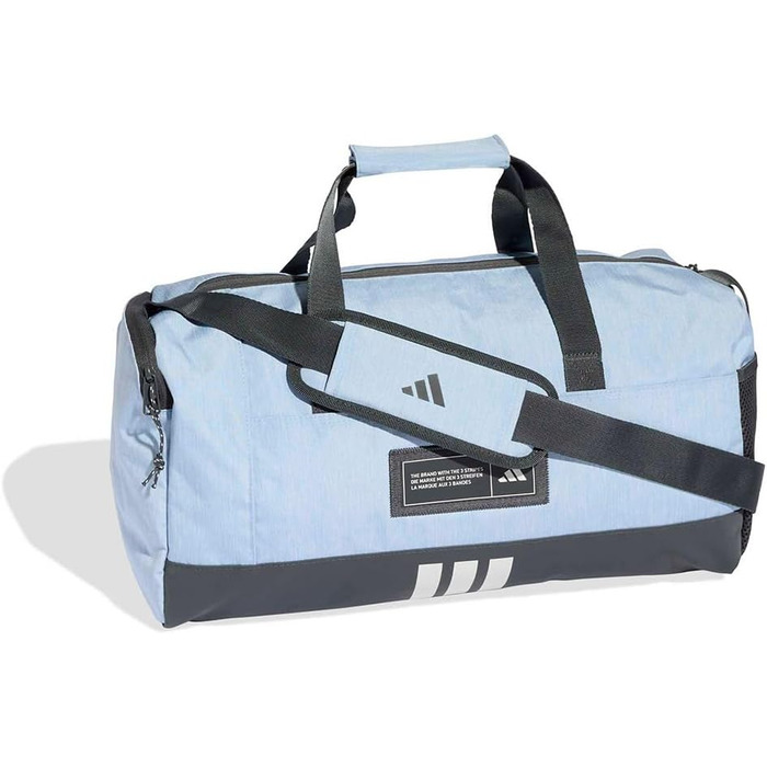 Спортивна сумка Adidas 4ATHLTS Unisex, чорна з синім Glow Blue, розмір S