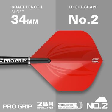Дротики Target Darts Artemis 21-26 г вольфрамові з металевим вістрям, комплект: 6 Pro Grip шафтів, 9 Pro Ultra лайнерів, чохол для дротиків, купон на додаток Dart Counter
