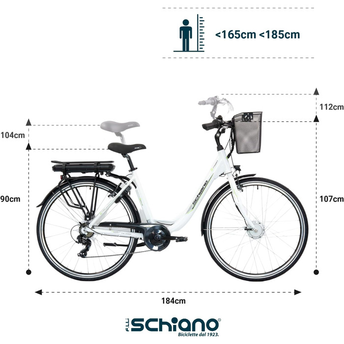 Електровелосипед F.lli Schiano E-Moon 28