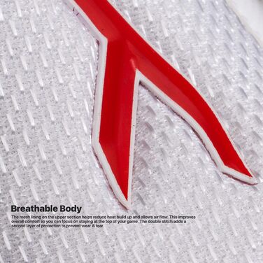 Професійне бадмінтонне взуття Hundred Court Star для чоловіків (45 EU, білий/чорний)