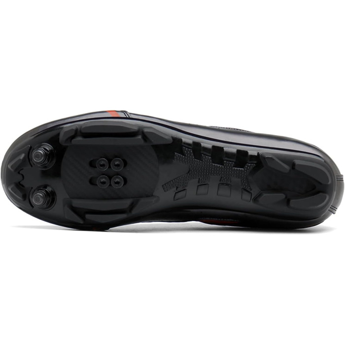 Велосипедні черевики MTB для чоловіків та жінок | Черевики для гірського велосипеда, сумісні з SPD, унісекс | 44 EU, чорний