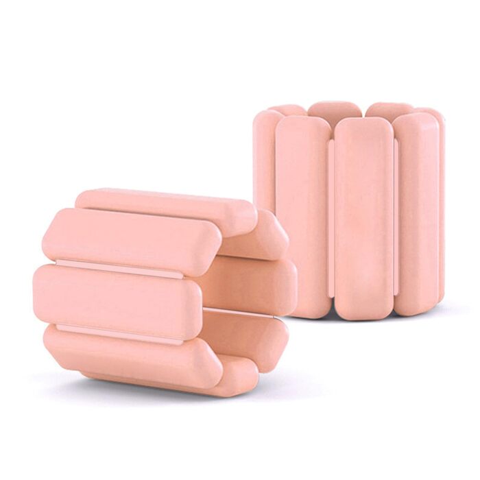 Набір манжет для зап'ястя та кісточки з регулюванням ваги 0.45/0.9 кг (Рожевий) для фітнесу, йоги, пілатесу, бігу, плавання та силових тренувань