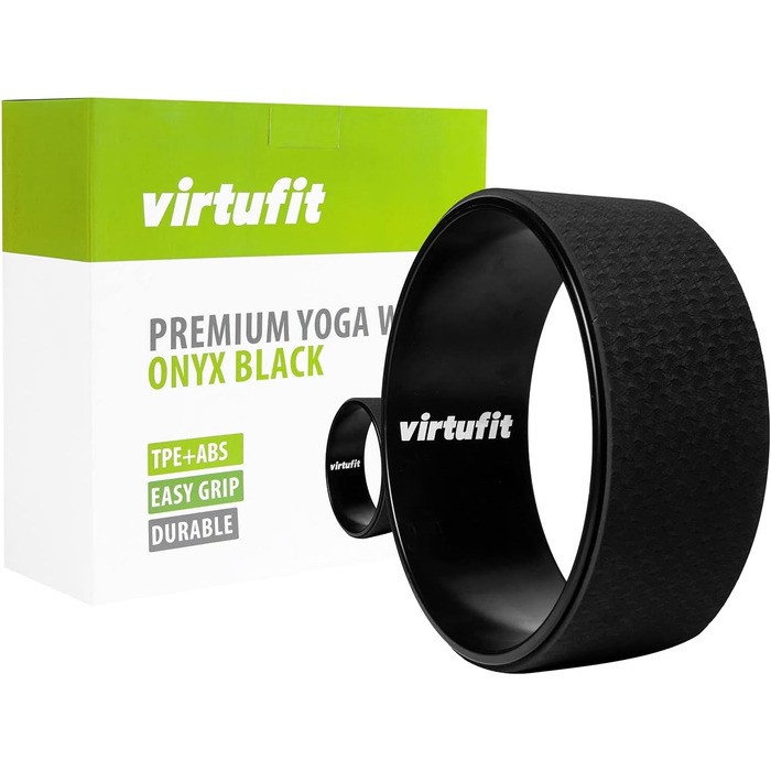 Преміум йога-валик VirtuFit 33 см, онікс чорний