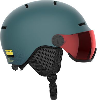 Дитячий лижний шолом Salomon Orka Visor для сноуборду, інтегрований козирок, легкий, зручна посадка