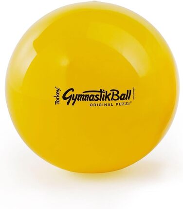Гімнастичний м'яч PEZZI Original, 42-75 см, до 400 кг, жовтий, для фітнесу, реабілітації та офісу