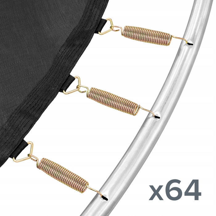 Батут із сіткою Rebel 3,8 см FT 10 (304-312 см) з драбиною