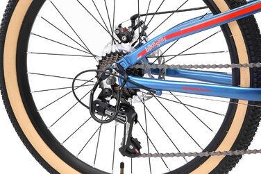 Гірський велосипед BIKESTAR алюмінієвий 24 дюйми для дітей 9-14 років, 21-швидкісна Shimano, дискові гальма, амортизаційна вилка