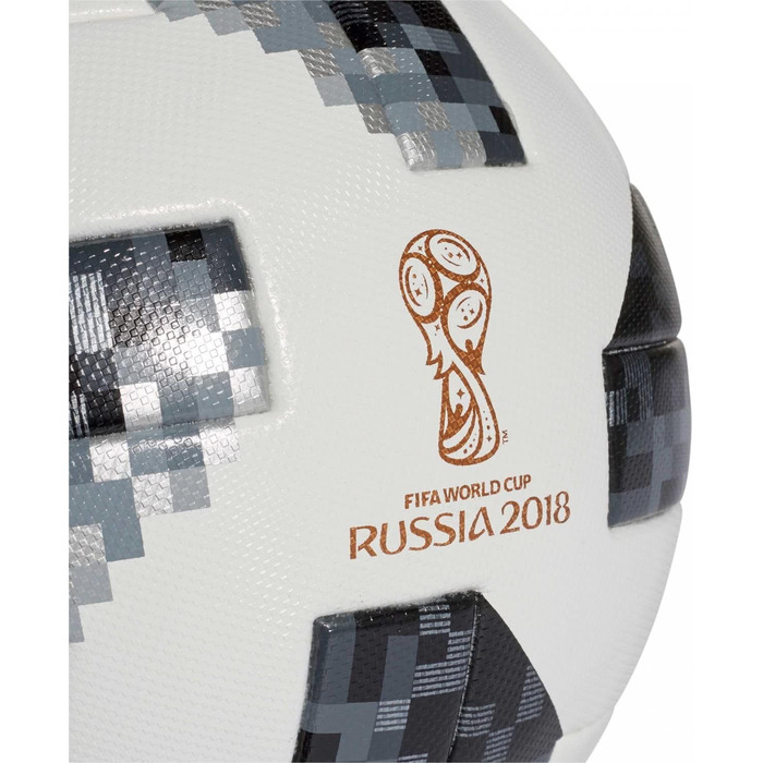 Офіційний футбольний м'яч adidas FIFA World Cup, розмір 5, білий/чорний/сріблястий