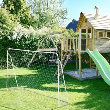 Футбольні ворота для саду Relaxdays, металеві, для дітей і дорослих, великі, 153x217x75 см, білі, 80% сталь