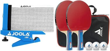Сітка для настільного тенісу JOOLA LIBRE Outdoor - комплект для відпочинку, регульована висота, фіксація гвинтом, набір Duo