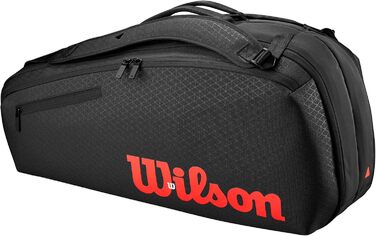 Сумка для тенісу Wilson Clash V3 Super Tour, чорний/інфрачервоний, вміщує до 6 ракеток
