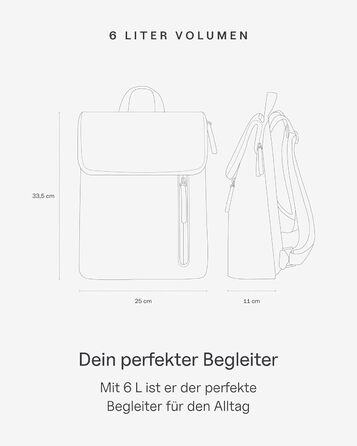 Міський рюкзак Kapten & Son Vallen 6 л для жінок і чоловіків, компактний daypack для міста та подорожей