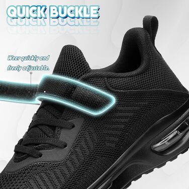 Дитячі кросівки ASHION для хлопчиків та дівчаток: м'які, гнучкі, стабільні, для фітнесу та занять у залі (36 EU, чорний)