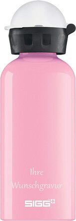Дитяча алюмінієва пляшка SIGG KBT 0,4 л рожевий, з іменною гравіюванням Icecream