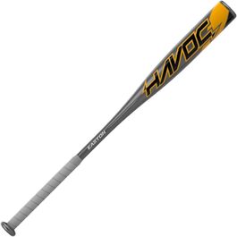 Дитяча бейсбольна бита Easton Havoc MLB, 29''/19oz, алюмінієва, сірий/помаранчевий, сертифікат USA, 2 ¼ дюйма