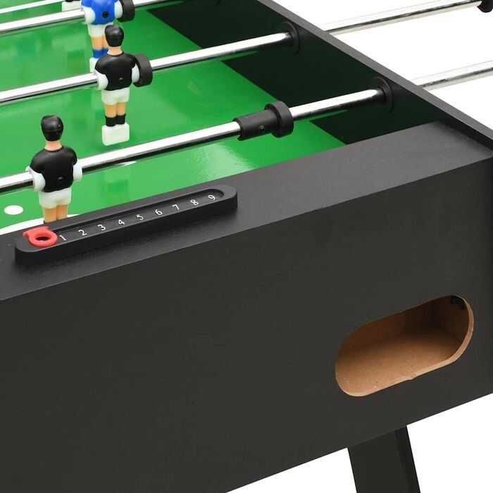 Складаний стіл для кікеру vidaXL 121x61x80 см, чорний