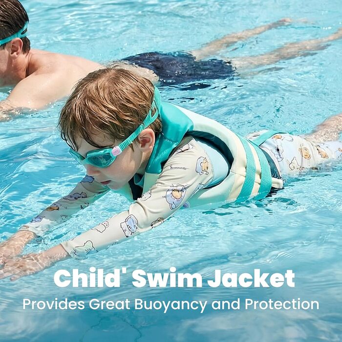 Дитяча жилетка для плавання Gogokids, рожева, для хлопчиків, 1-9 років