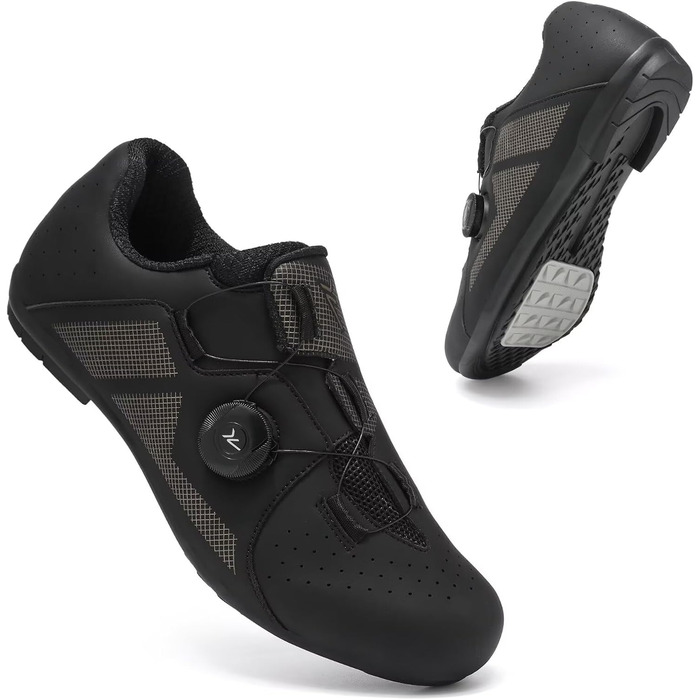 Шкарпетки для шосейного велосипеда для чоловіків – легкі, дихаючі, сумісні зі штифтами для тривалих поїздок та цілоденного комфорту 45 EU Чорний