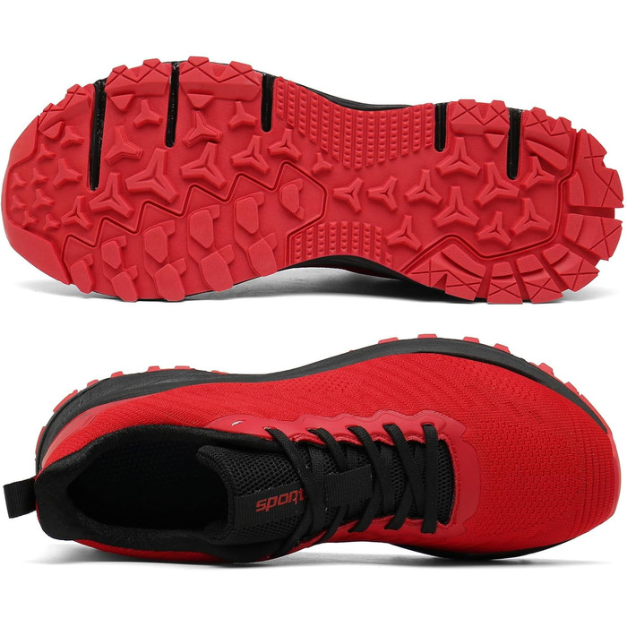 Кросівки для бігу та занять спортом Frysen: біг, теніс, фітнес, повсякденне носіння. Легкі, дихаючі, червоні. Розмір 37 EU