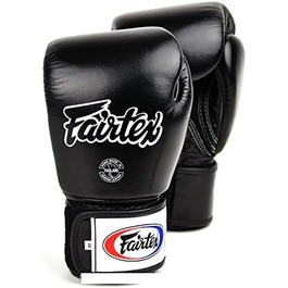 Боксерські рукавички Fairtex BGV1 дихаючі, шкіряні, чорні, 10oz – для боксу, ММА, кікбоксингу та Муай Тай