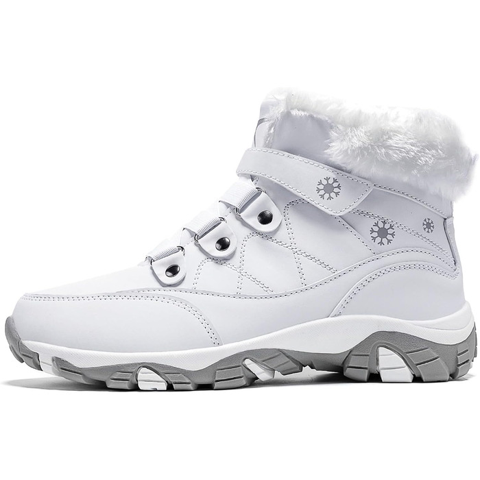 Зимові черевики VITIKE для жінок, теплі, з підкладкою, снігоступи, осінні, туристичні, зимові, 35 EU, білий, зелений