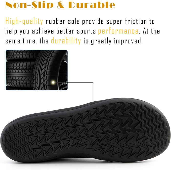 Босі кросівки Hitmars для чоловіків та жінок, кросівки з розділенням пальців, фітнес-кросівки, трейлранні кросівки, чорні, розмір 40