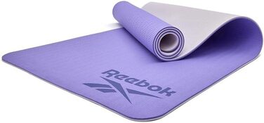 Двосторонній йога-мат Reebok 6 мм, фіолетовий