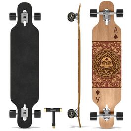 Лонгборд SKATRO Dropthrough Freeride з T-Tool Ace Spades для фрірайду