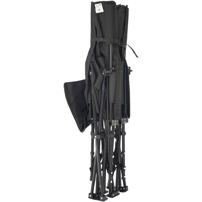 Розкладне ліжко 24MOVE® для кемпінгу та відпочинку на природі, 190x67x34 см, чорне