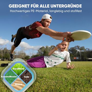 Фрісбі Eurodisc Ultimate Profi Disc 4.1 Summer 175g – професійний диск для тренувань та змагань, стабільний політ >100м, екологічні матеріали