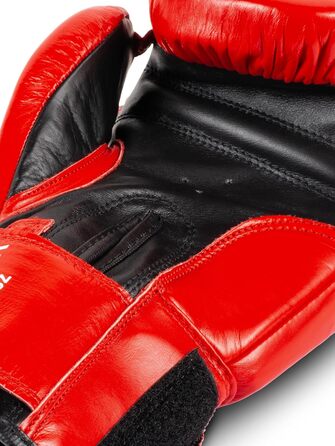 Боксерські рукавички BENLEE Fighter 12 унцій, шкіряні, червоно-чорні